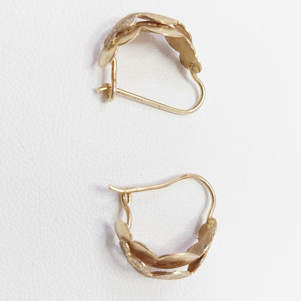 ARETES PAR ORO 14 K 2.4 GRMS (SEMINUEVO)