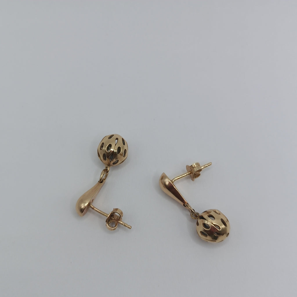 BROQUELES PAR ORO 14 K 2.8 GRMS (SEMINUEVO)