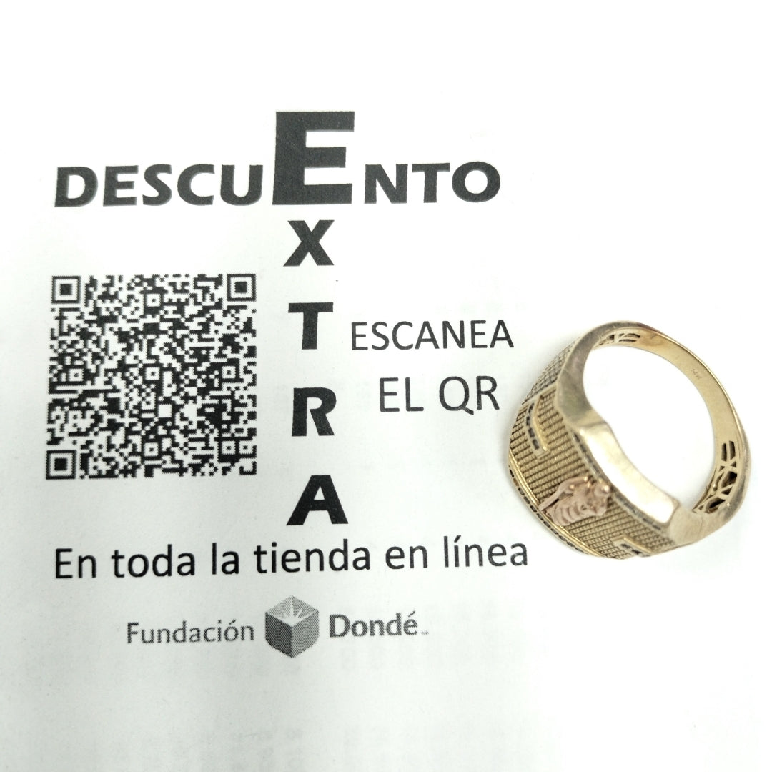 ANILLO ORO 14 K 9.9 GRMS (SEMINUEVO)