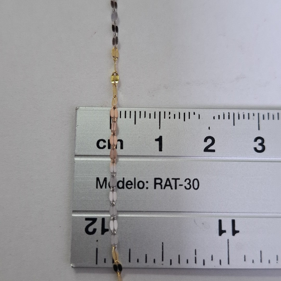 CADENA ORO COMBINADO 14 K 1.3 GRMS (SEMINUEVO)