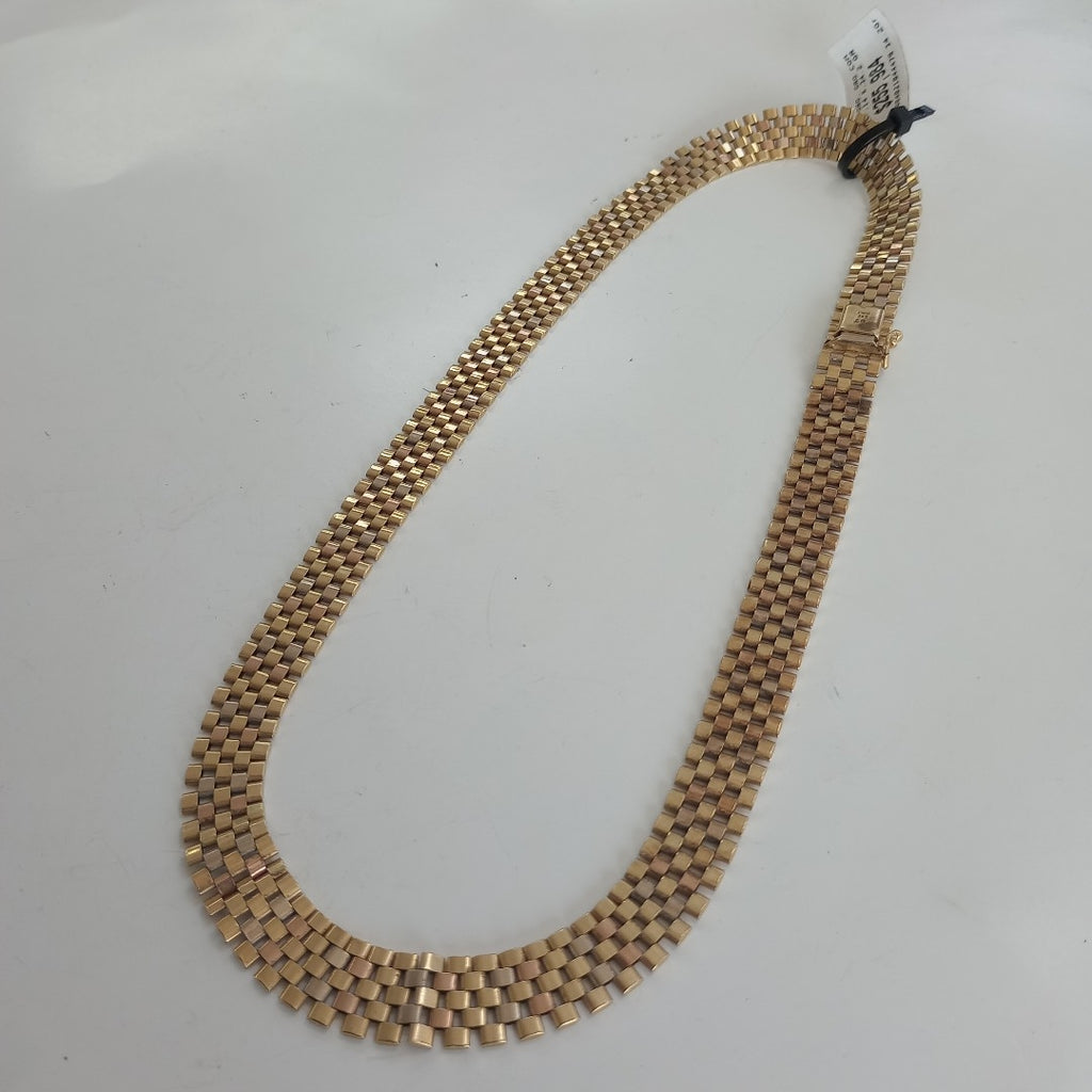 CADENA ORO, ORO COMBINADO 14 K 34.2 GRMS (SEMINUEVO)