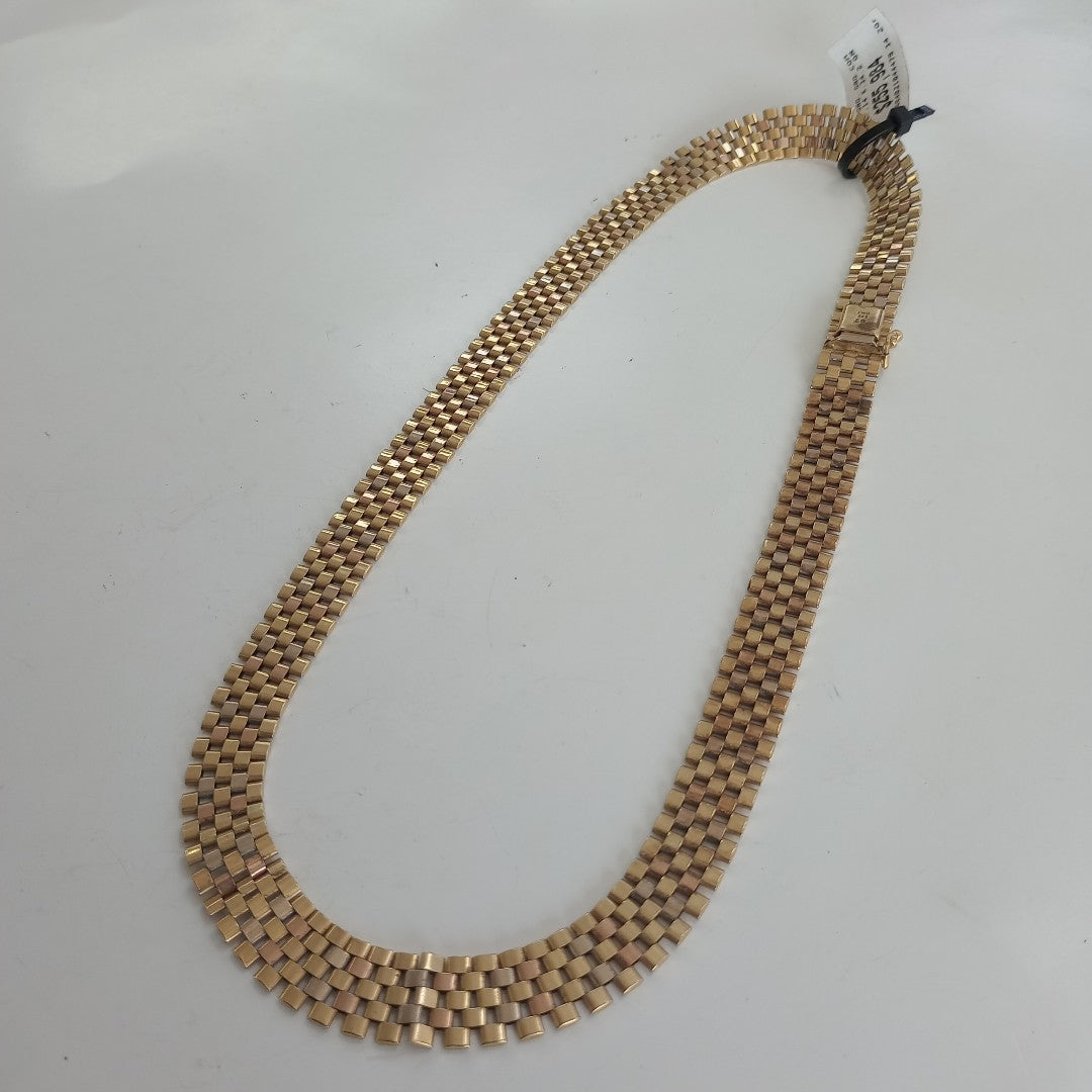 CADENA ORO, ORO COMBINADO 14 K 34.2 GRMS (SEMINUEVO)