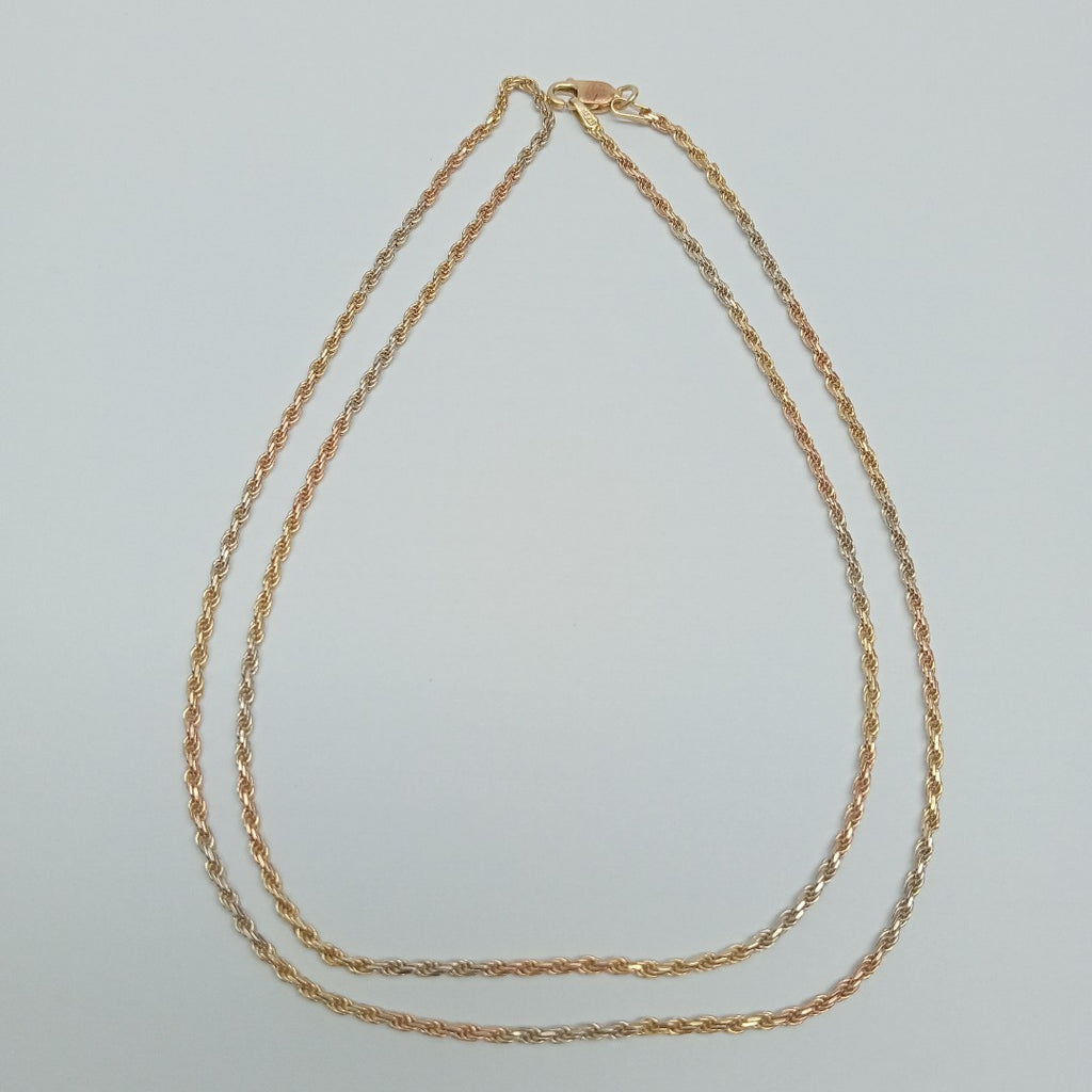 CADENA ORO COMBINADO 14 K 8,40 GRMS (SEMINUEVO)