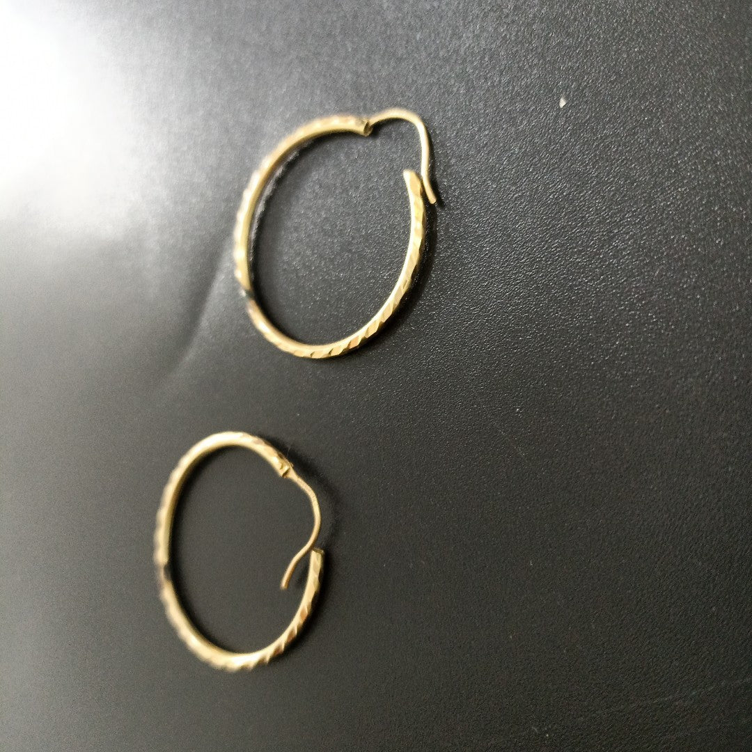 ARRACADAS PAR ORO 14 K 2.6 GRMS (SEMINUEVO)