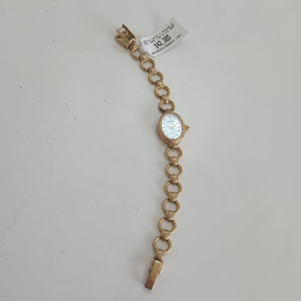 RELOJ CAJA Y PULSO ORO ORO 10 K 13 GRMS (SEMINUEVO)