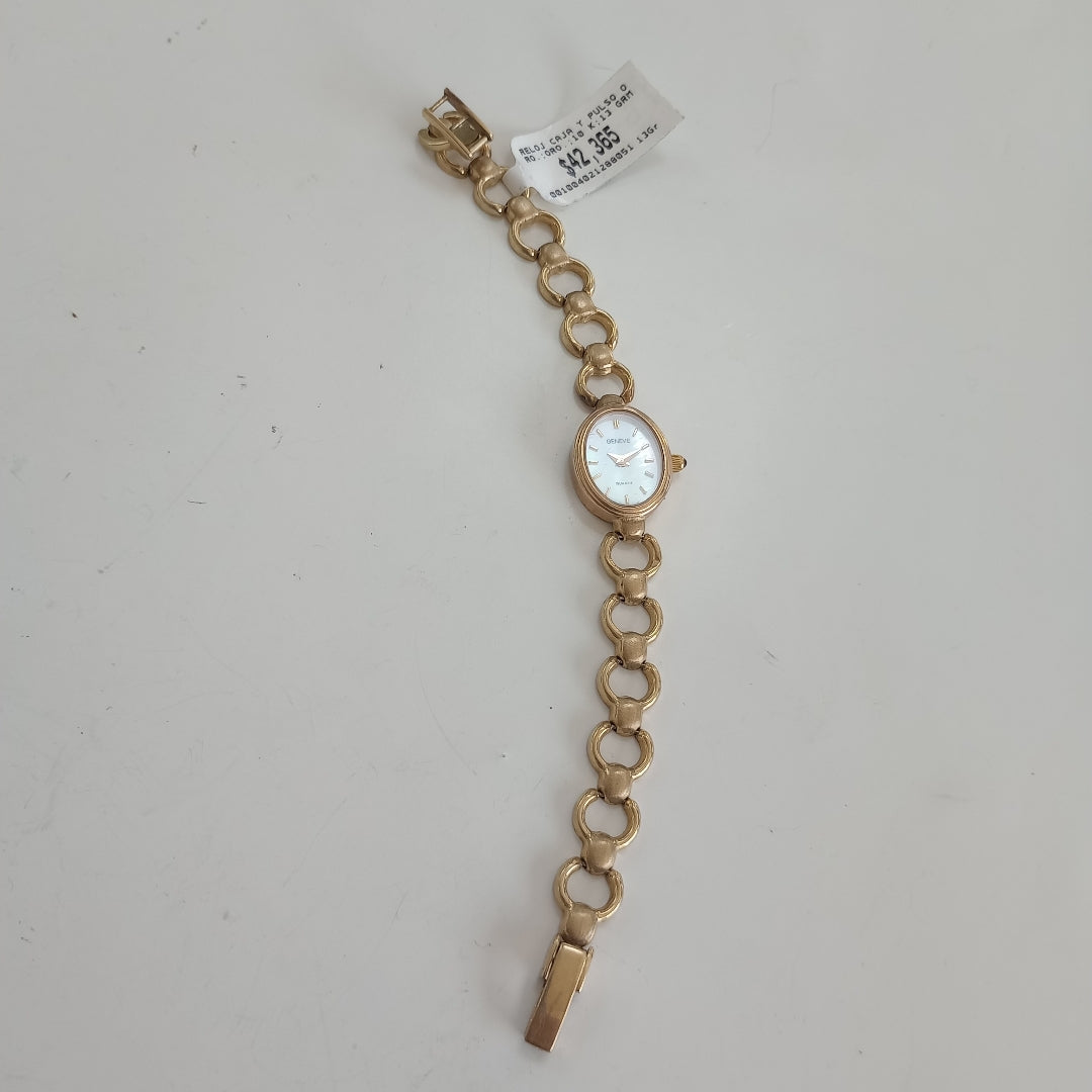 RELOJ CAJA Y PULSO ORO ORO 10 K 13 GRMS (SEMINUEVO)