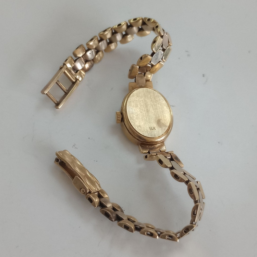 RELOJ CAJA Y PULSO ORO ORO 10 K 19.6 GRMS (SEMINUEVO)