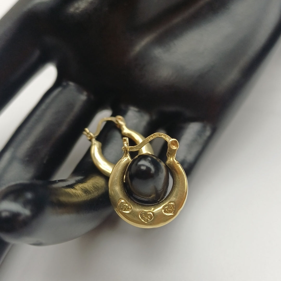 ARRACADAS PAR ORO 14 K 1.1 GRMS (SEMINUEVO)