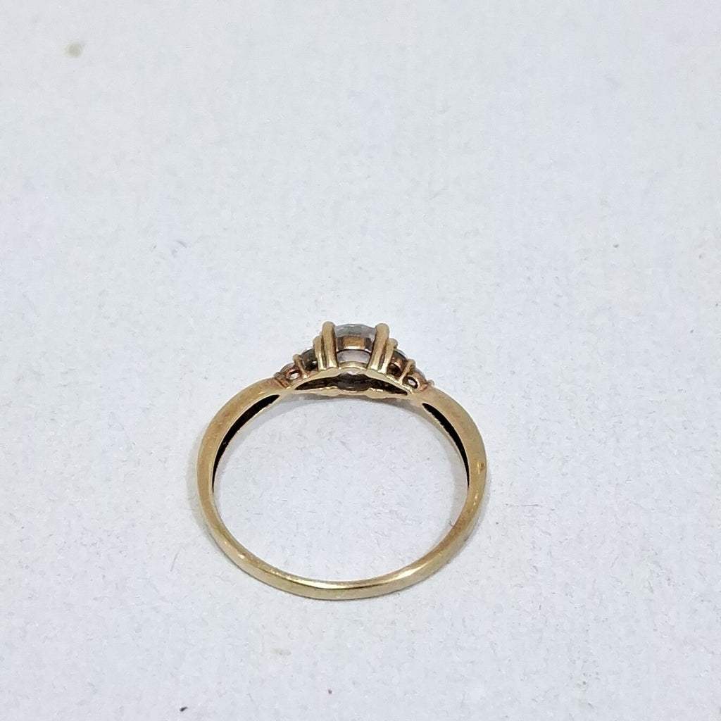 ANILLITO,SOLITARIO ORO 10 K 1,60 GRMS (SEMINUEVO)