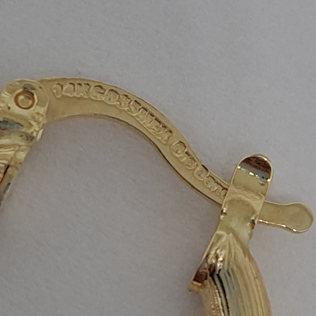 ARETES TEJIDO ARRACADAS CON DISEÑO 14K 2.6 GR (NUEVO)