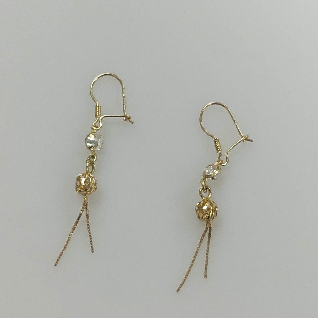 ARETES PAR ORO 10 K 1,20 GRMS (SEMINUEVO)