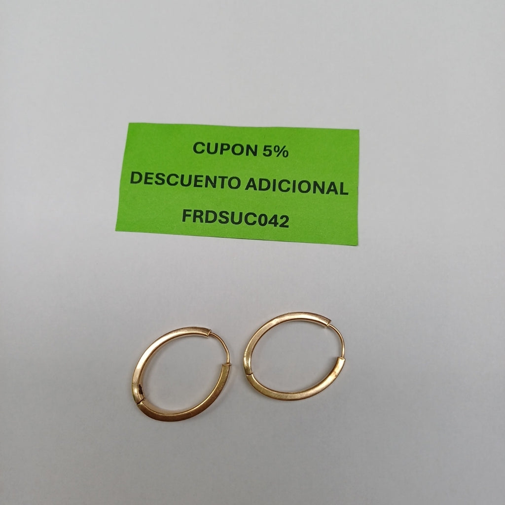 ARRACADAS PAR ORO 10 K 2.9 GRMS (SEMINUEVO)