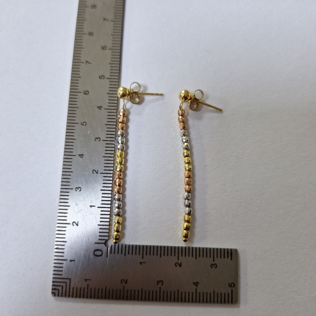 BROQUELES PAR ORO 14 K 2 GRMS (SEMINUEVO)