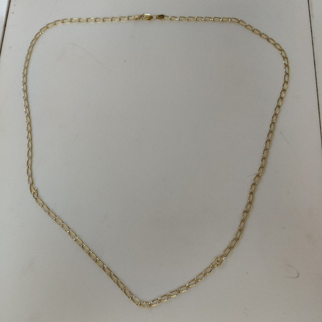 CADENA ORO, RODIADO 14 K 8.9 GRMS (SEMINUEVO)