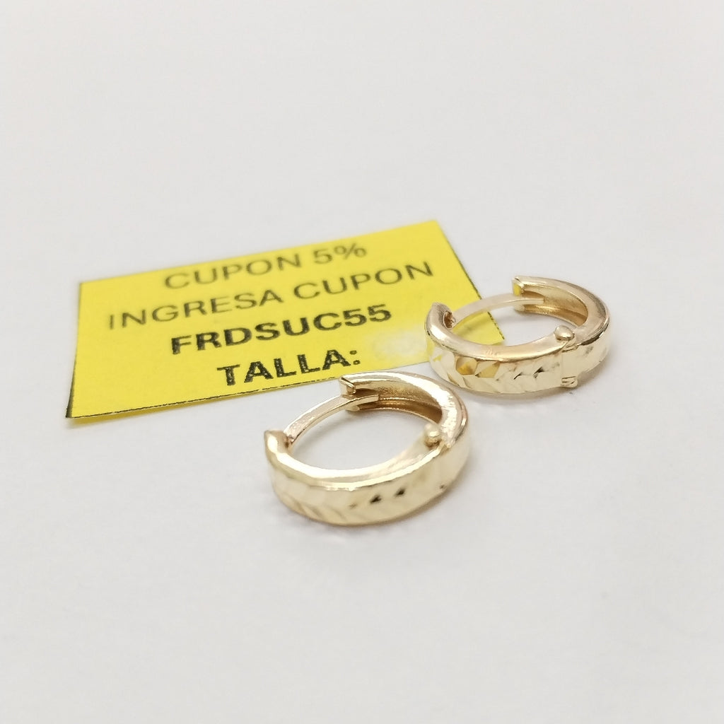 ARRACADAS PAR ORO 14 K 1.2 GRMS (SEMINUEVO)