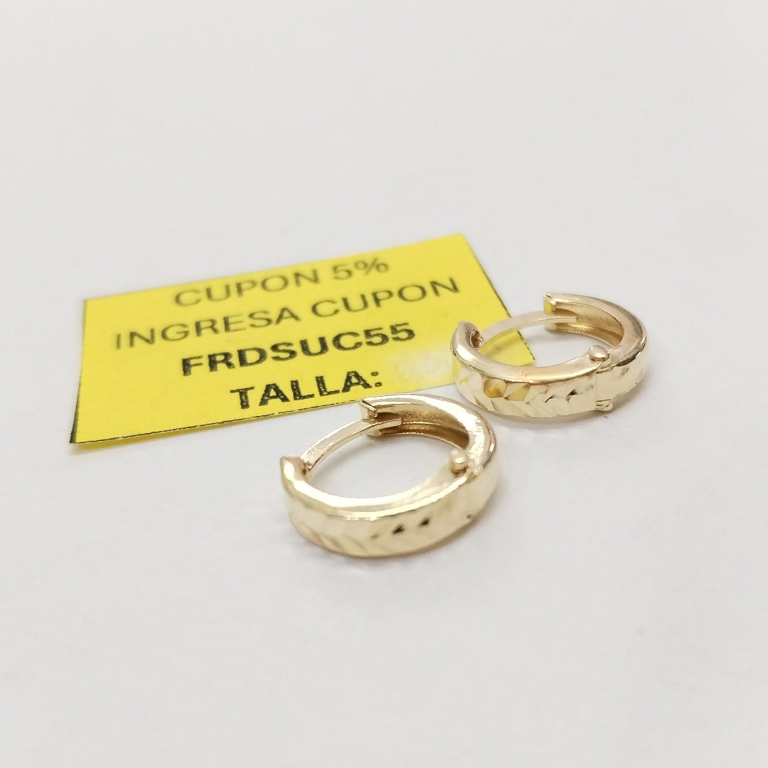 ARRACADAS PAR ORO 14 K 1.2 GRMS (SEMINUEVO)