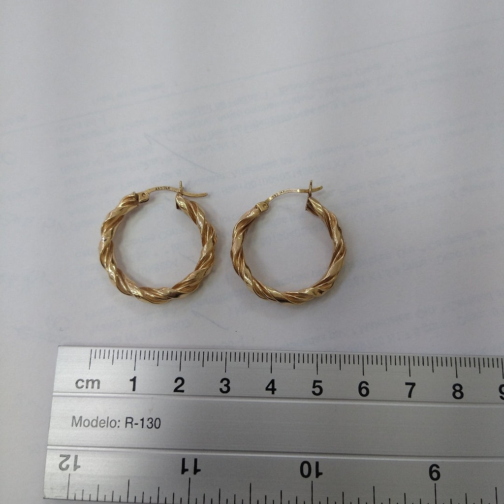 ARRACADAS PAR ORO 14 K 3.2 GRMS (SEMINUEVO)