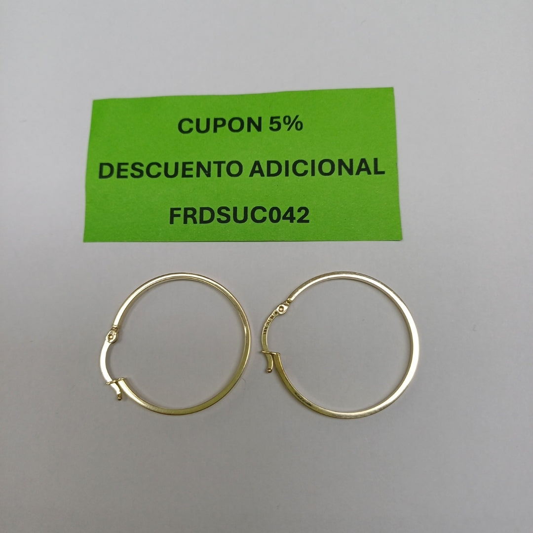 ARRACADAS PAR ORO 14 K 1.4 GRMS (SEMINUEVO)