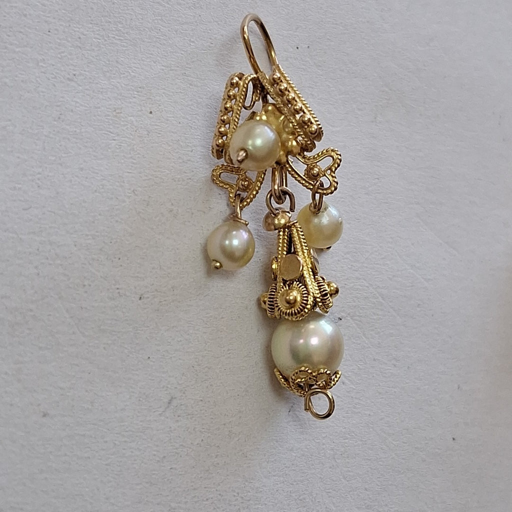 ARETES PAR ORO 10 K 4,20 GRMS (SEMINUEVO)