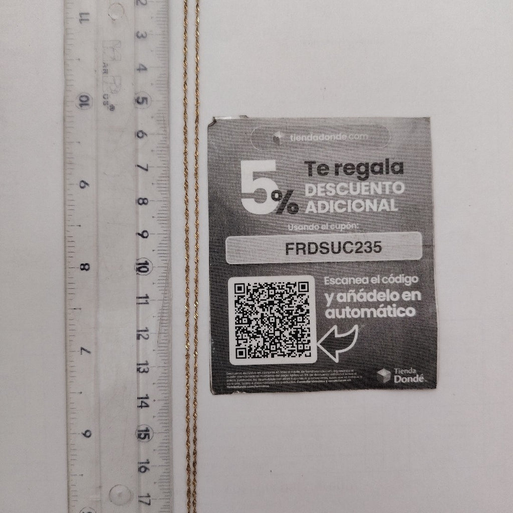 CADENA ORO 10 K 0,80 GRMS (SEMINUEVO)