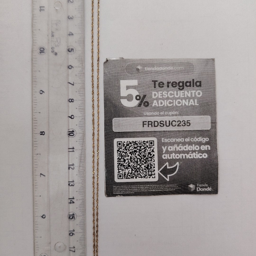 CADENA ORO 10 K 0,80 GRMS (SEMINUEVO)