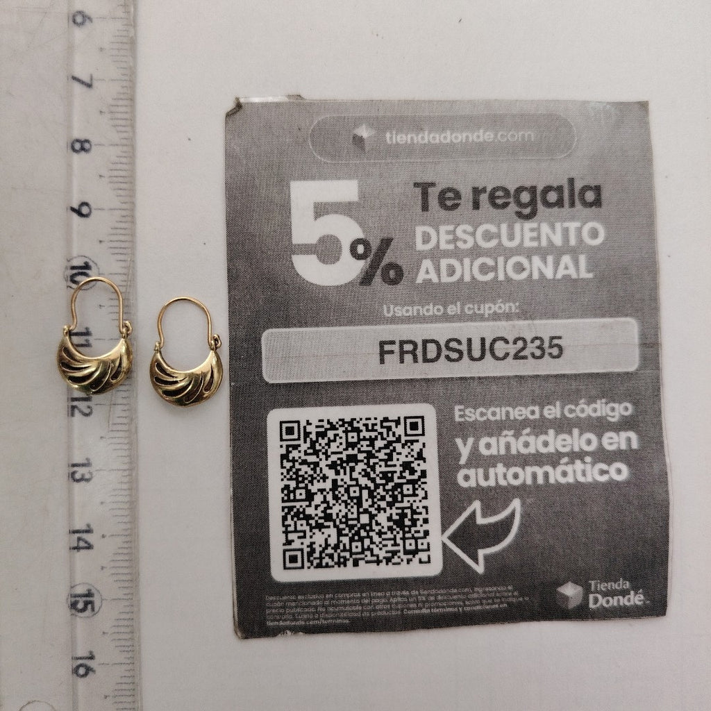 ARRACADAS PAR ORO 10 K 1,70 GRMS (SEMINUEVO)