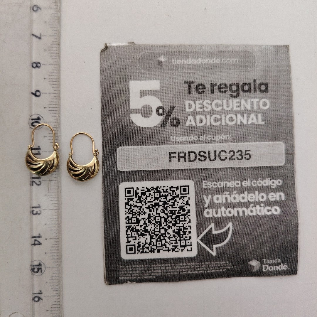 ARRACADAS PAR ORO 10 K 1,70 GRMS (SEMINUEVO)