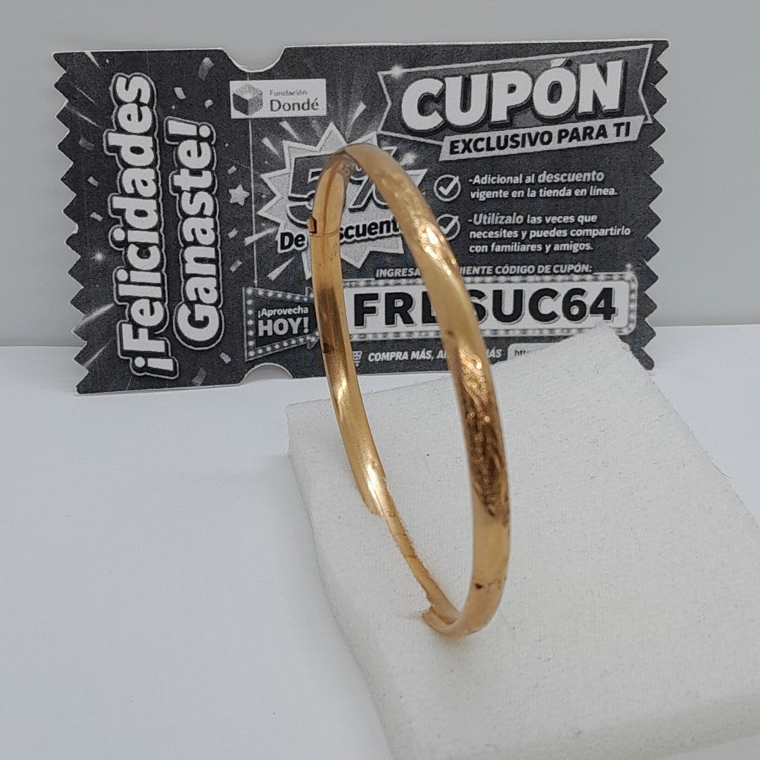 PULSERA RIGIDA ORO 14 K 5.8 GRMS (SEMINUEVO)
