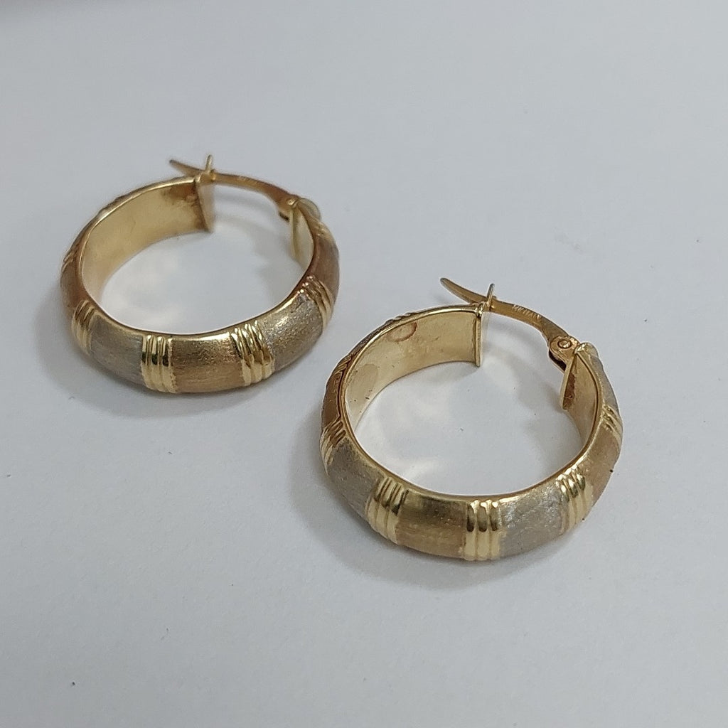 ARRACADAS PAR ORO 14 K 3.5 GRMS (SEMINUEVO)