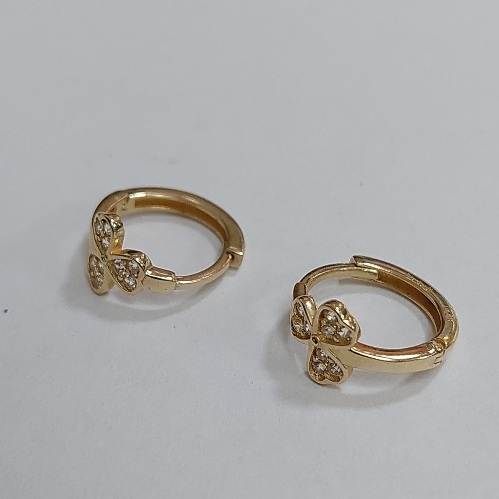 ARRACADAS PAR ORO 14 K 1.6 GRMS (SEMINUEVO)