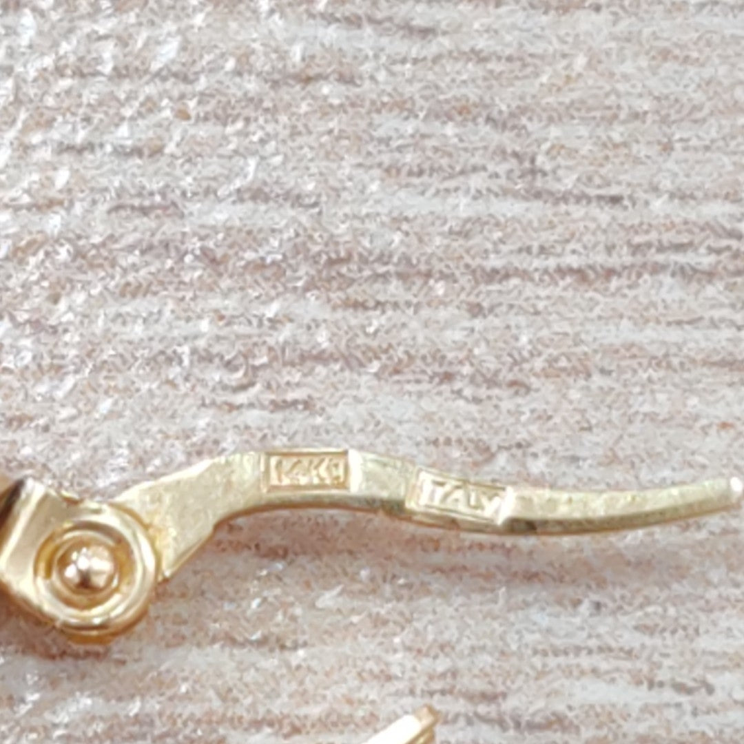 ARRACADAS PAR ORO 14 K 2.3 GRMS (SEMINUEVO)