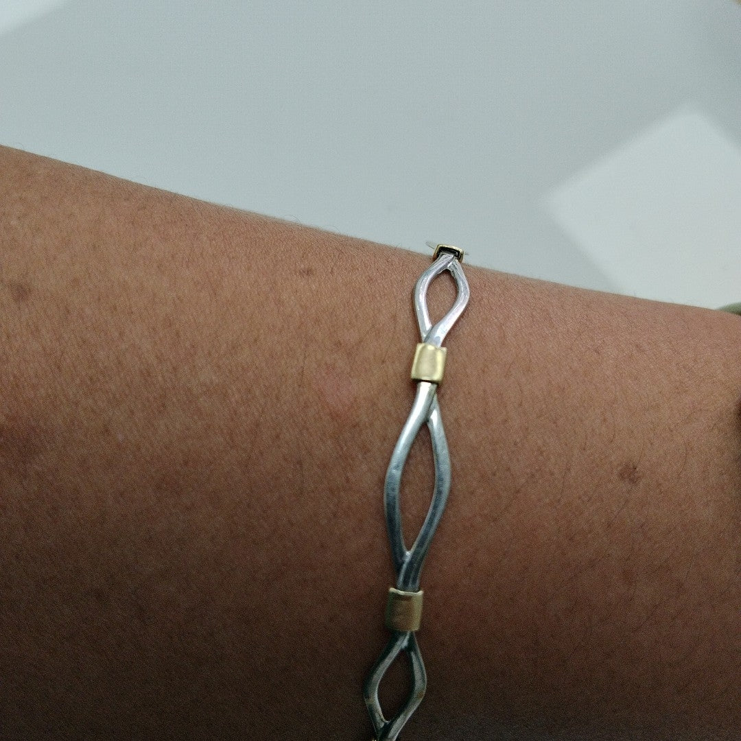 PULSERA ORO, ORO BLANCO 14 K 7 GRMS (SEMINUEVO)