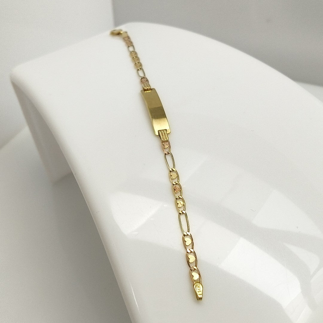 ESCLAVA ORO,ORO COMBINADO 14 K 3,40 GRMS (SEMINUEVO)