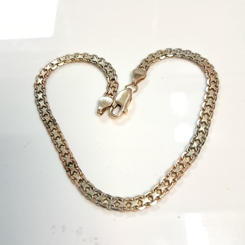 PULSERA ORO, ORO COMBINADO 14 K 5.9 GRMS (SEMINUEVO)