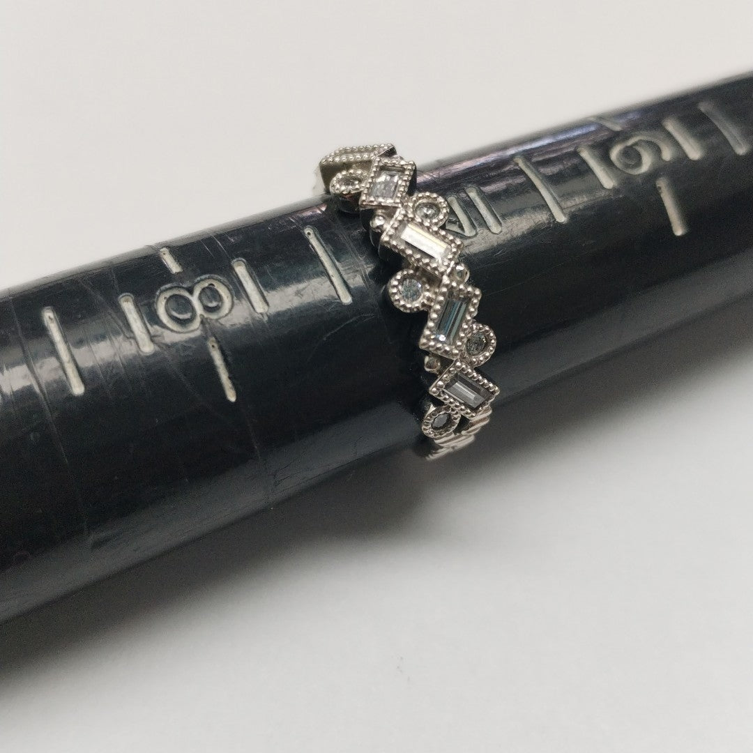 ANILLO ORO BLANCO 14 K 2,60 GRMS (SEMINUEVO)