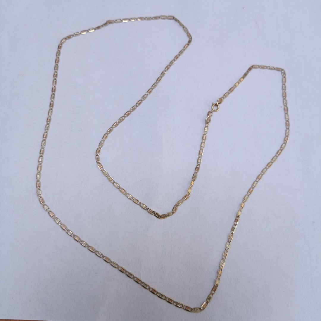 CADENA ORO COMBINADO 10 K 2.9 GRMS (SEMINUEVO)