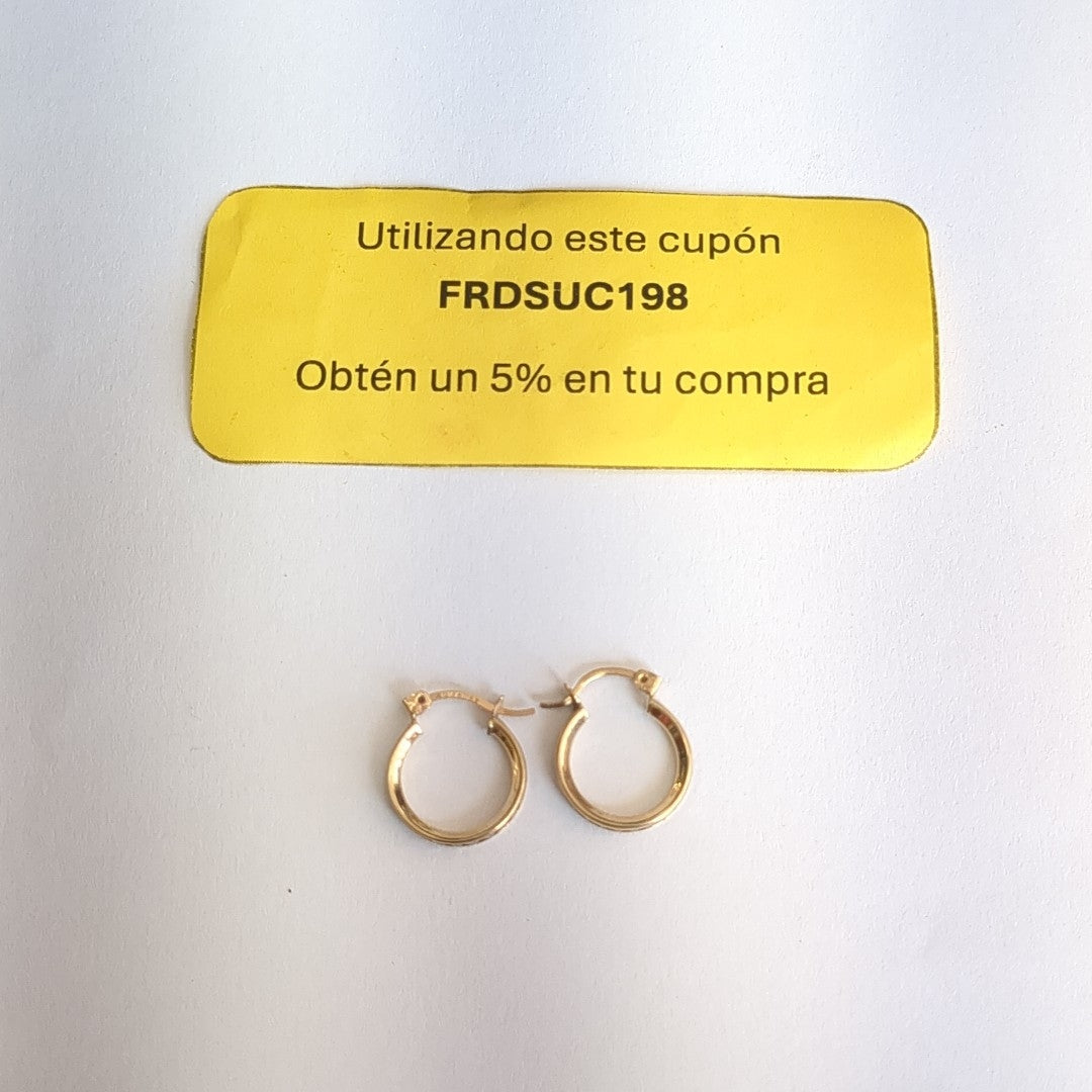 ARRACADAS PAR ORO 10 K 1.5 GRMS (SEMINUEVO)
