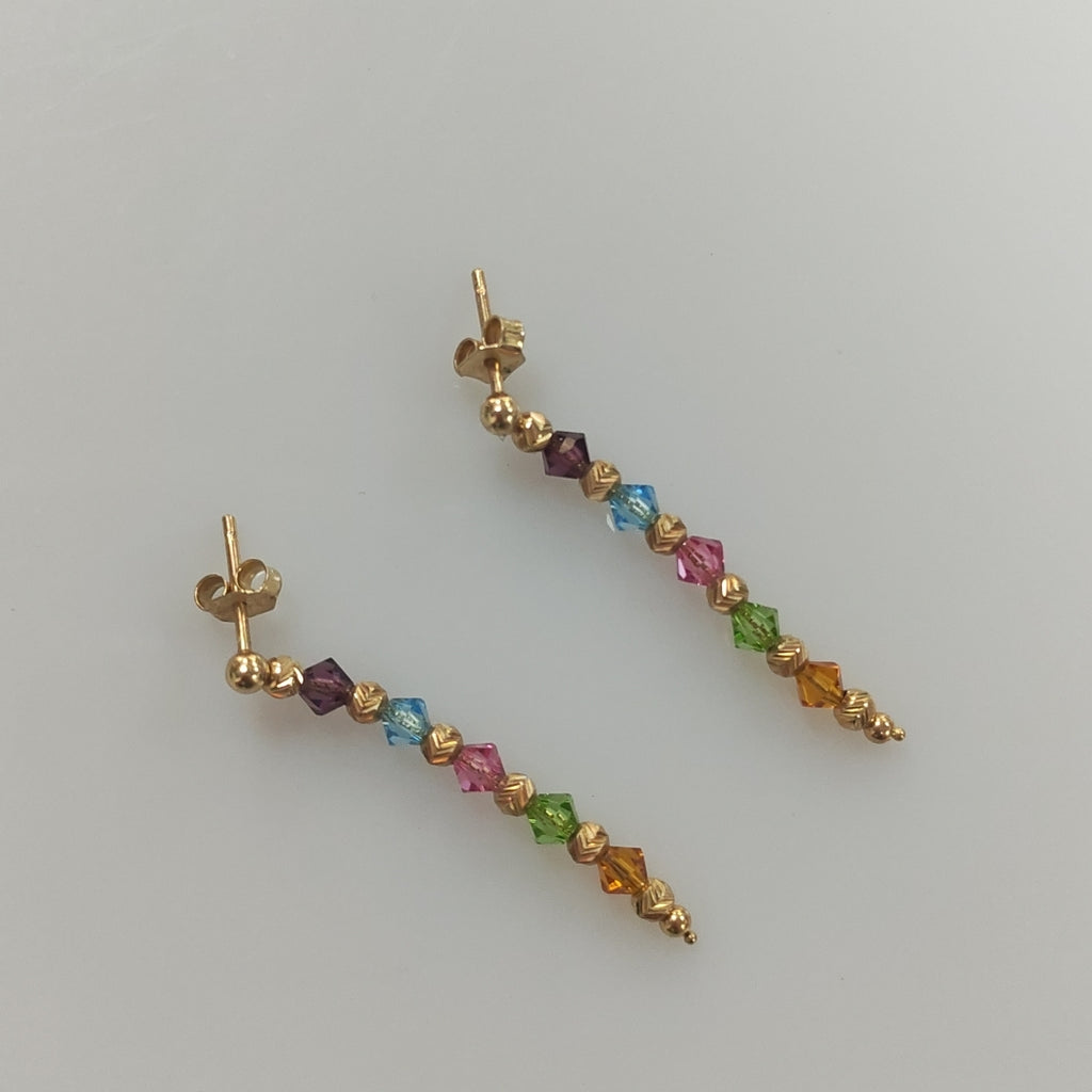 ARETES PAR ORO 14 K 2.2 GRMS (SEMINUEVO)