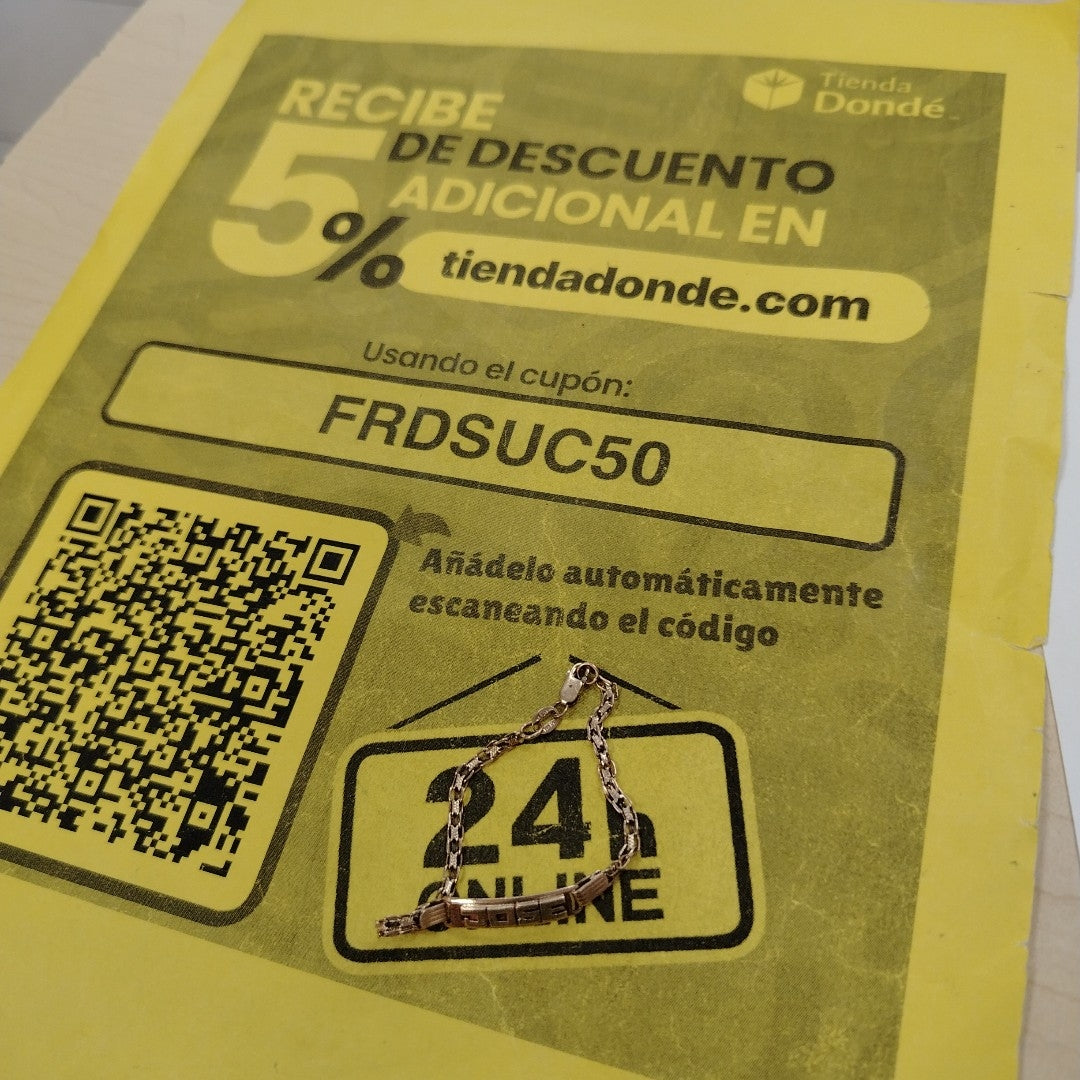 ESCLAVA ORO 14 K 3,20 GRMS (SEMINUEVO)
