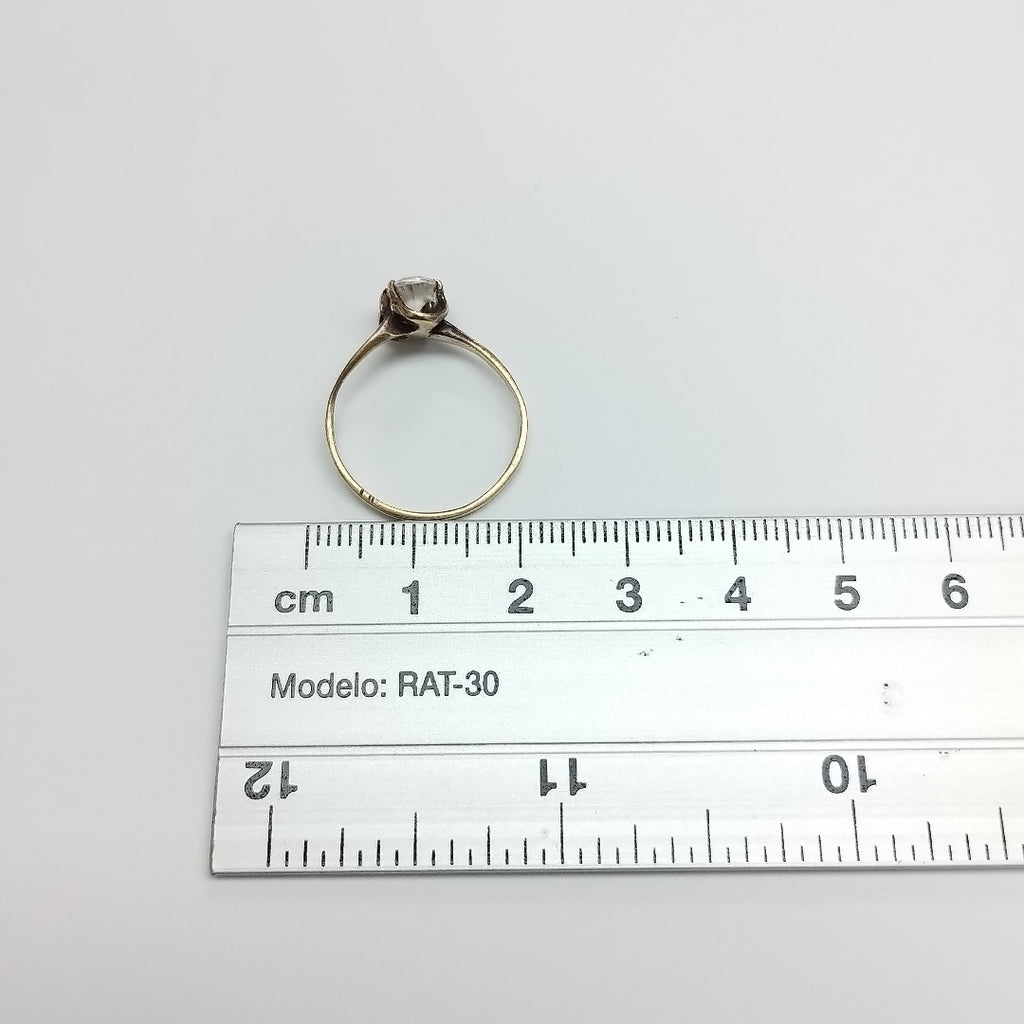 ANILLITO, SOLITARIO ORO 10 K 1.6 GRMS (SEMINUEVO)