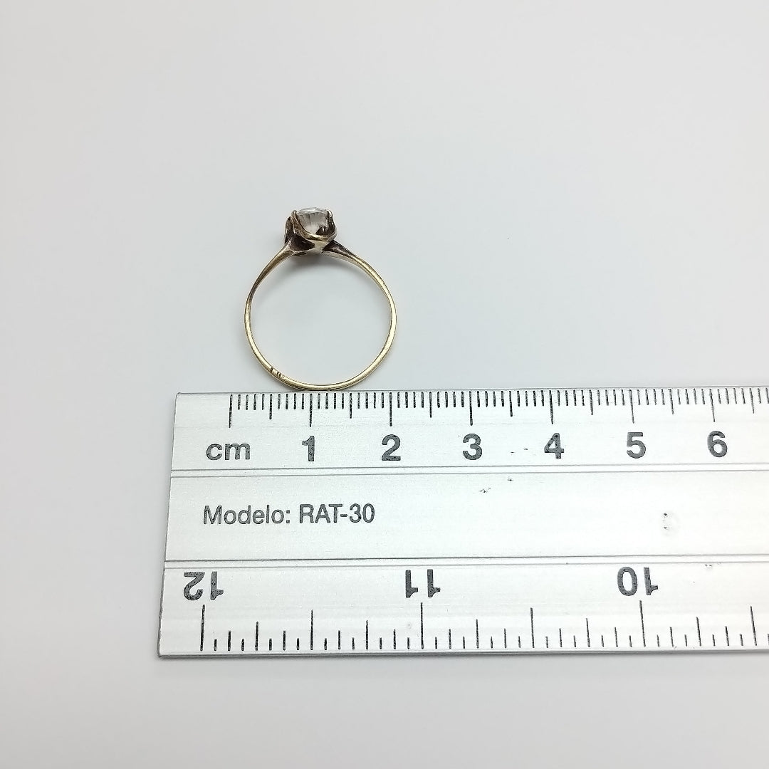 ANILLITO, SOLITARIO ORO 10 K 1.6 GRMS (SEMINUEVO)