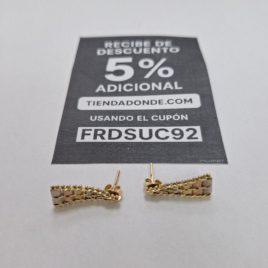 BROQUELES PAR ORO 14 K 2.5 GRMS (SEMINUEVO)