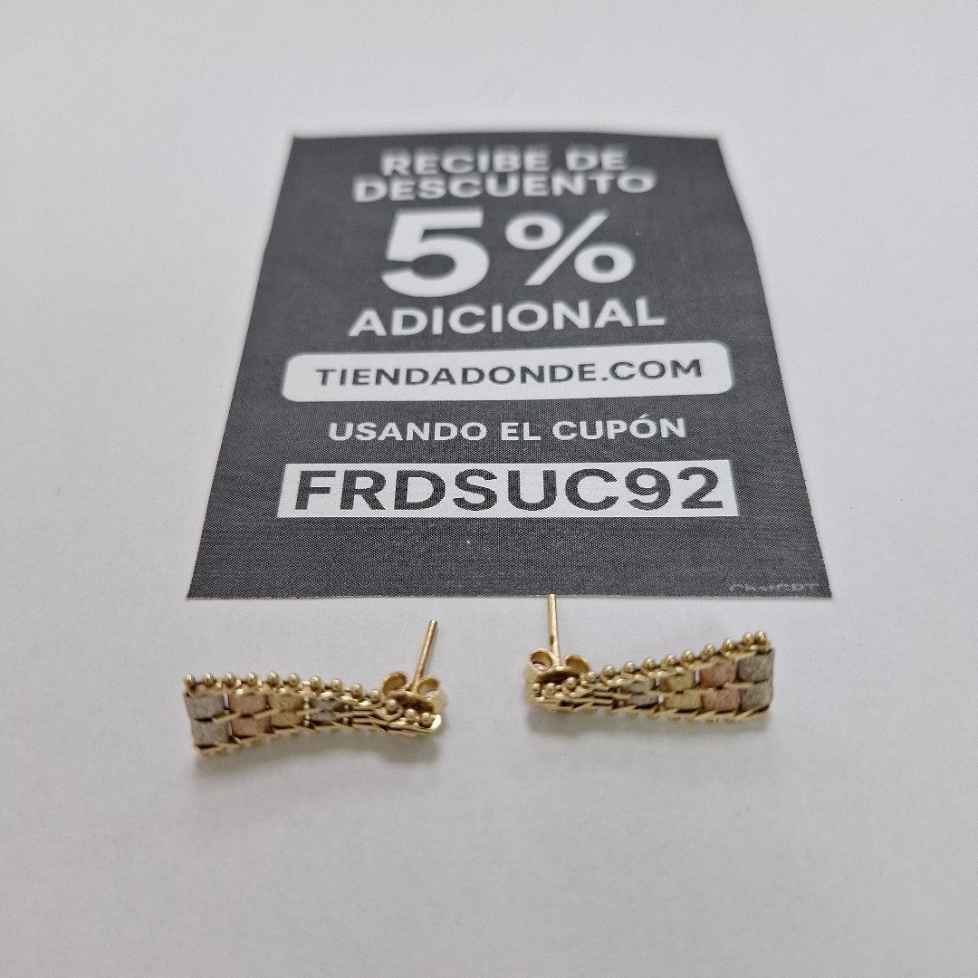 BROQUELES PAR ORO 14 K 2.5 GRMS (SEMINUEVO)