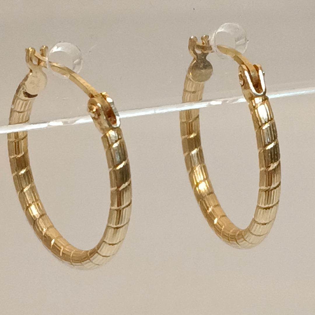 ARRACADAS PAR ORO 14 K 1,50 GRMS (SEMINUEVO)