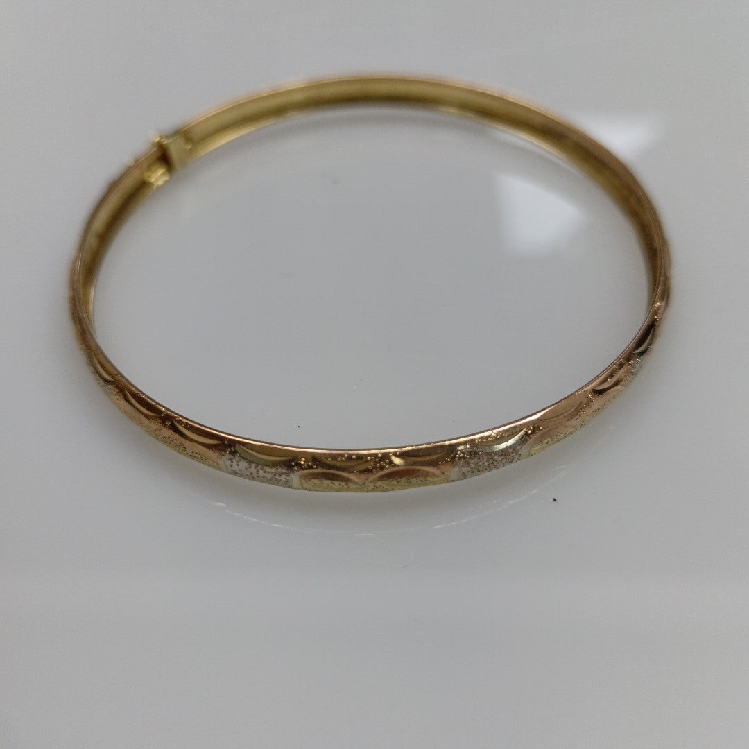 PULSERA RIGIDA ORO 14 K 4.5 GRMS (SEMINUEVO)