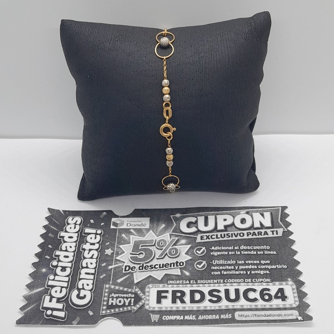 PULSERA ORO 14 K 2,50 GRMS (SEMINUEVO)