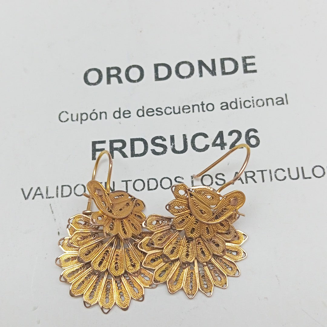 ARETES PAR ORO 10 K 6.7 GRMS (SEMINUEVO)
