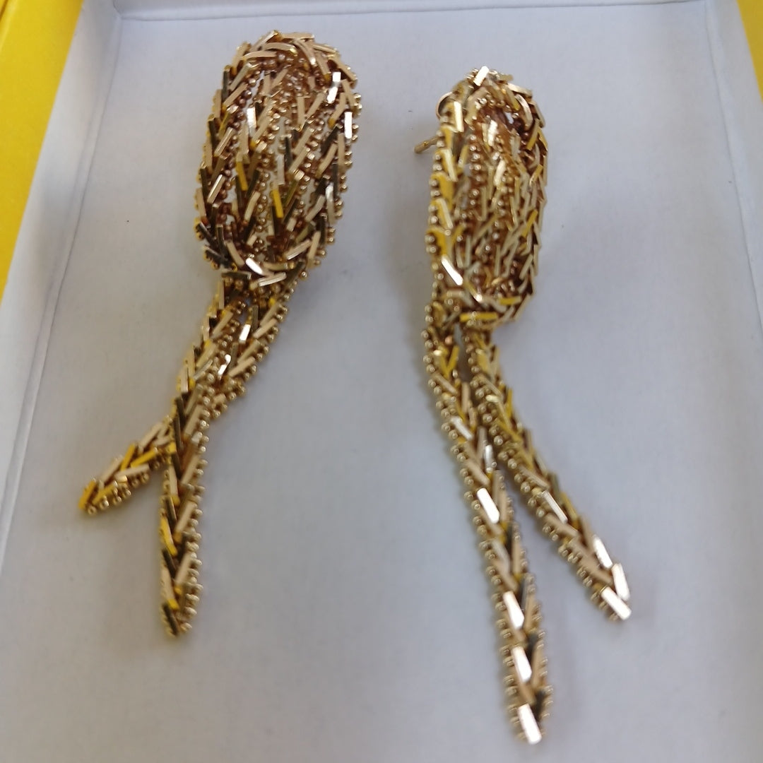 BROQUELES PAR ORO 14 K 10,20 GRMS (SEMINUEVO)