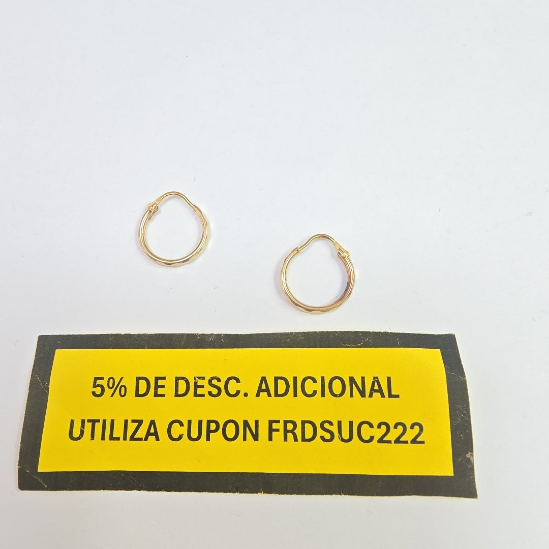 ARRACADAS PAR ORO 10 K 0.8 GRMS (SEMINUEVO)