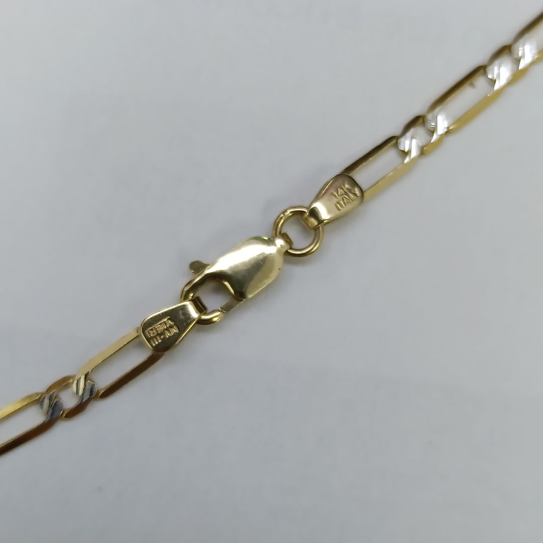 CADENA ORO, RODIADO 14 K 6.3 GRMS (SEMINUEVO)
